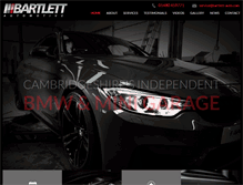 Tablet Screenshot of bartlett-auto.com